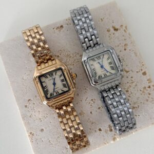 Reloj Cuadrado Dama Acero Inoxidable