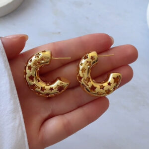 Chunky Hoops de Estrellas