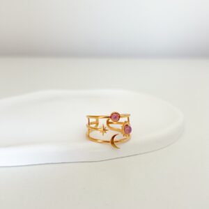 Anillo Astral con lunas